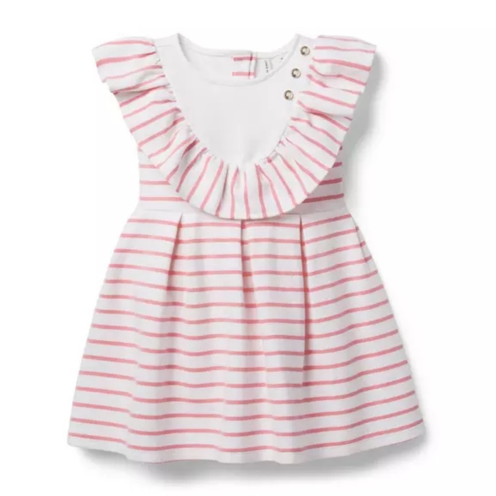 Janie and Jack Pink and White Striped Top